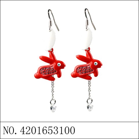 Earrings Red