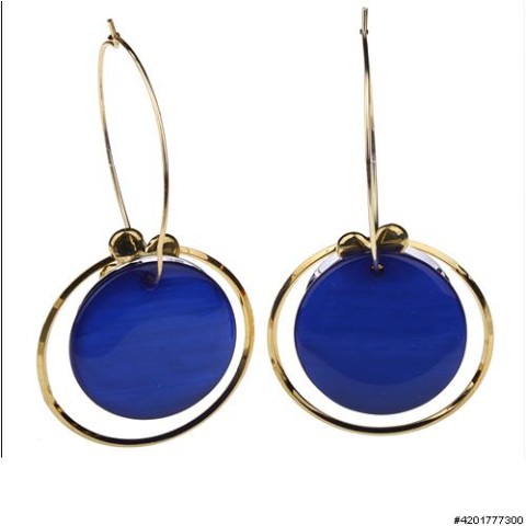 Earrings Blue