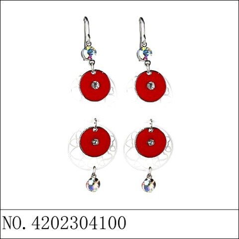 Earrings Red