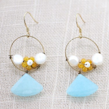 Earrings Blue