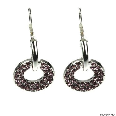 Earrings Purple