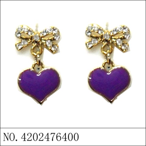 Earrings Purple