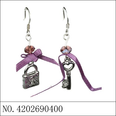 Earrings Purple