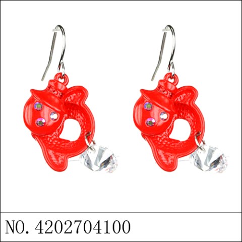 Earrings Red