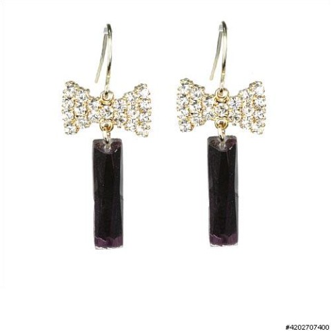 Earrings Purple