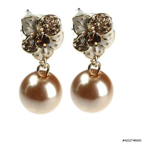 Earrings Brown