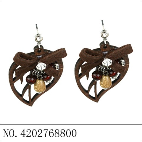 Earrings Brown