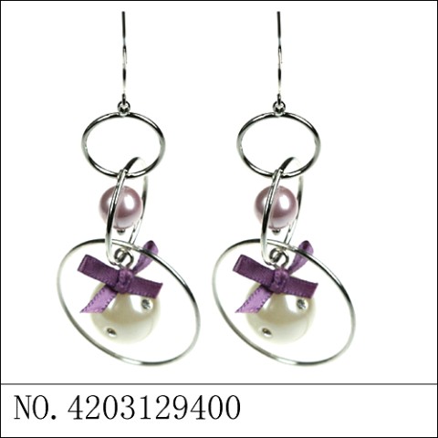 Earrings Purple