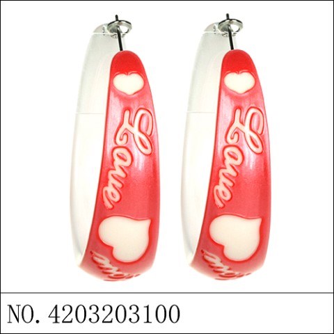 Earrings Red