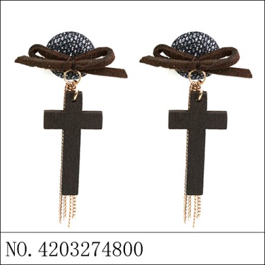 Earrings Brown