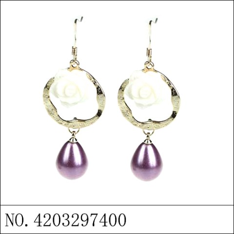 Earrings Purple