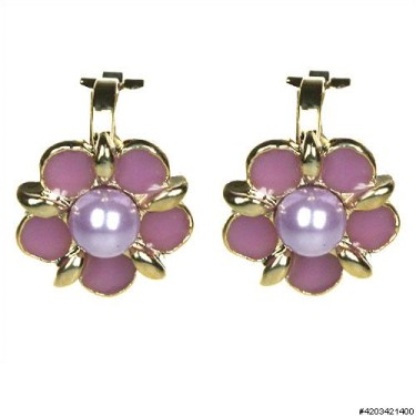 Earrings Purple