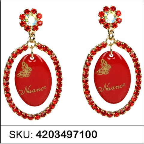 Earrings Red