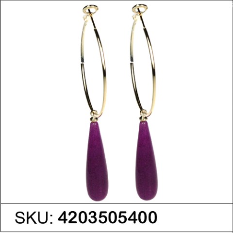 Earrings Purple