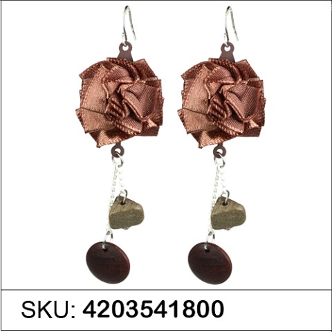 Earrings Brown