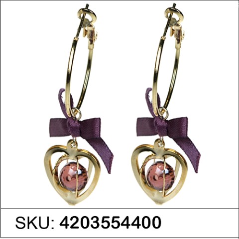 Earrings Purple