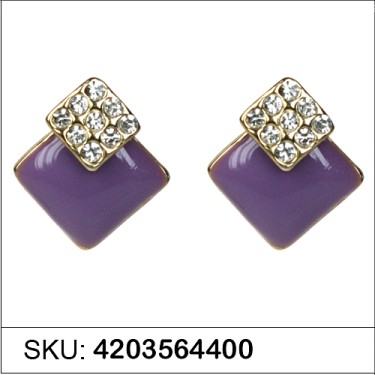 Earrings Purple