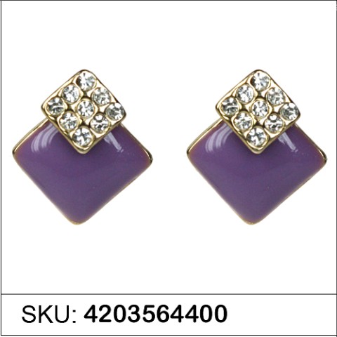 Earrings Purple