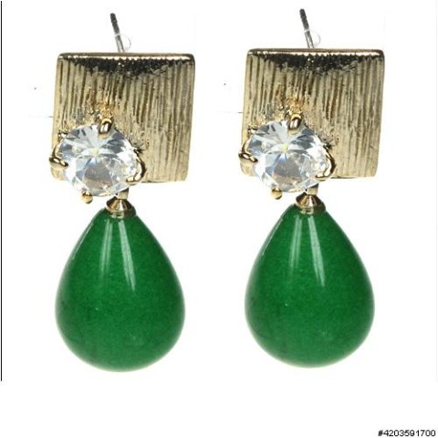 Earrings Green