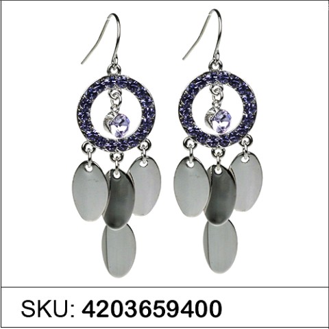 Earrings Purple