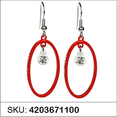 Earrings Red