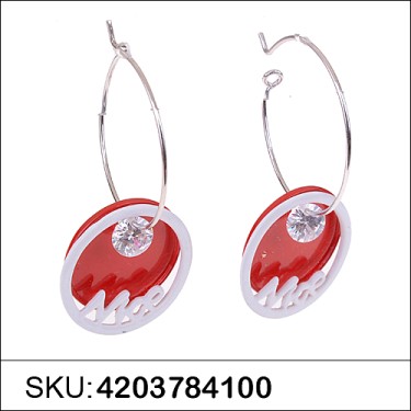 Earrings Red