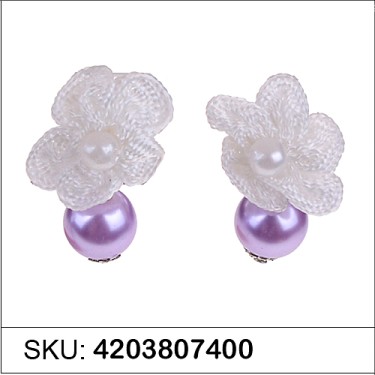 Earrings Purple