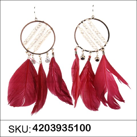 Earrings Red