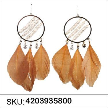 Earrings Brown