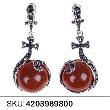 Earrings Brown