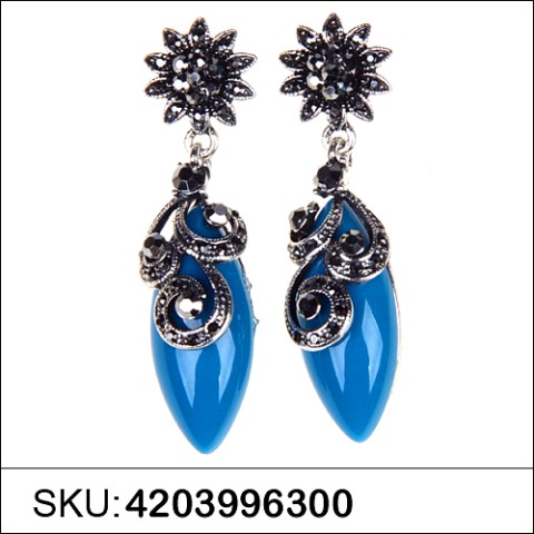 Earrings Blue