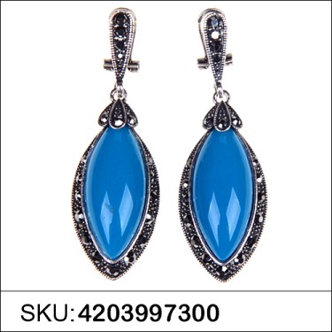 Earrings Blue