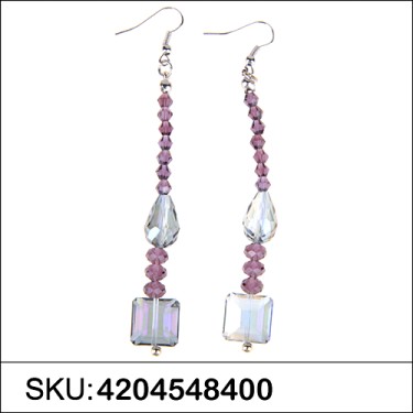 Earrings Purple