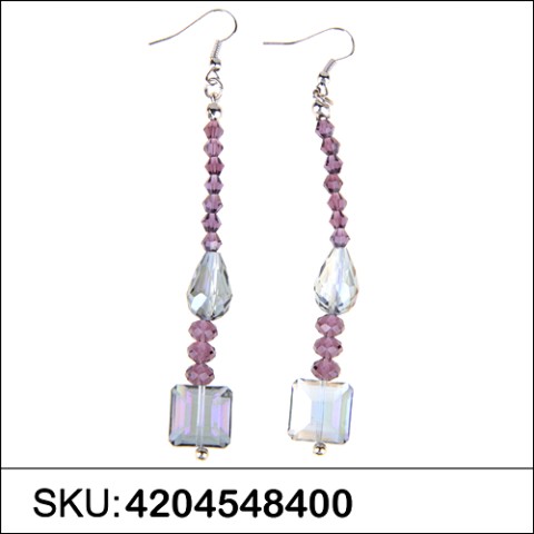 Earrings Purple