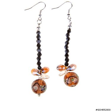 Earrings Brown