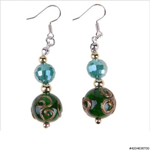 Earrings Green