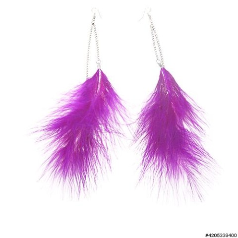 Earrings Purple