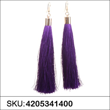 Earrings Purple