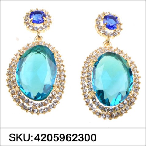 Earrings Blue