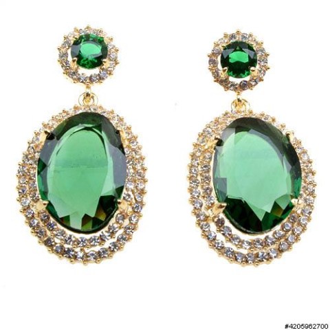 Earrings Green