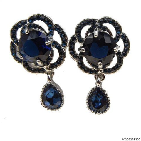 Earrings Blue