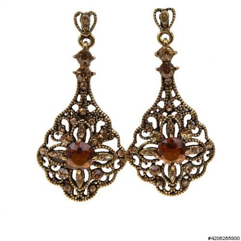 Earrings Brown