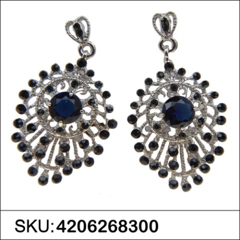 Earrings Blue