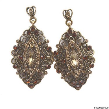 Earrings Brown