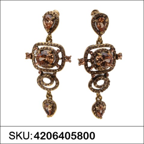 Earrings Brown