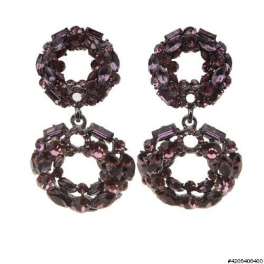 Earrings Purple