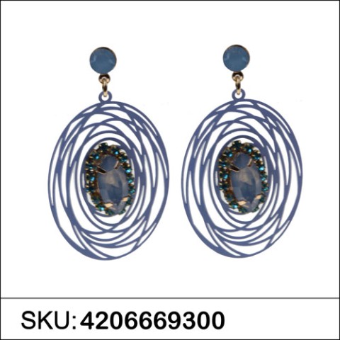 Earrings Blue