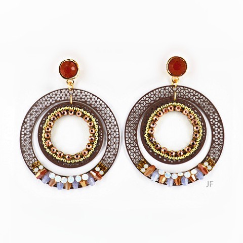 Earrings Brown