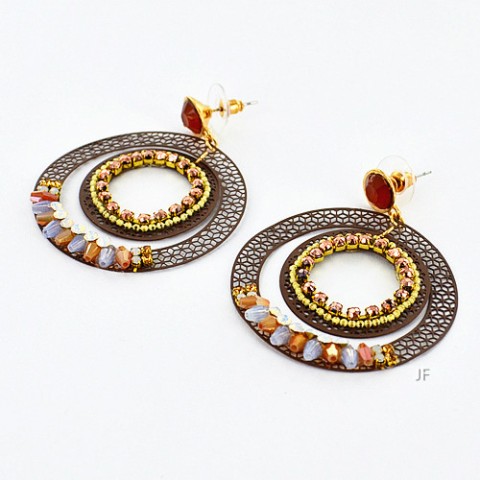 Earrings Brown