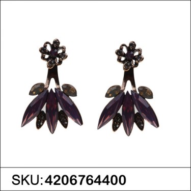 Earrings Purple